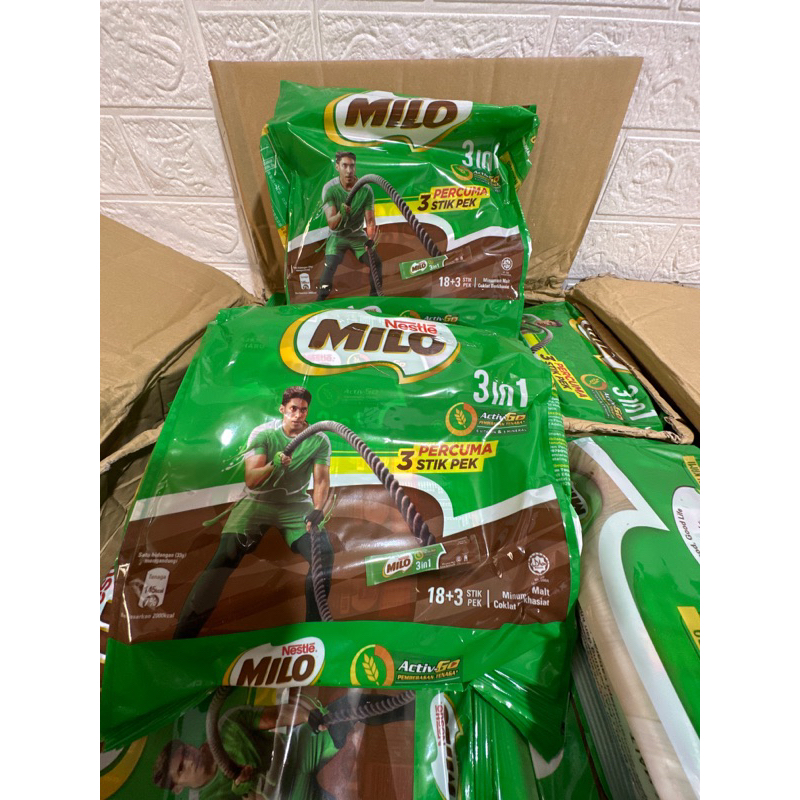 Jual Milo Malaysia 3 In 1 21 Sachet Shopee Indonesia 7446