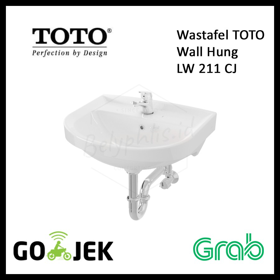 Jual Lw 211 Cj Wastafel Gantung Toto Wall Hung Lavatory Body Only Shopee Indonesia 4603