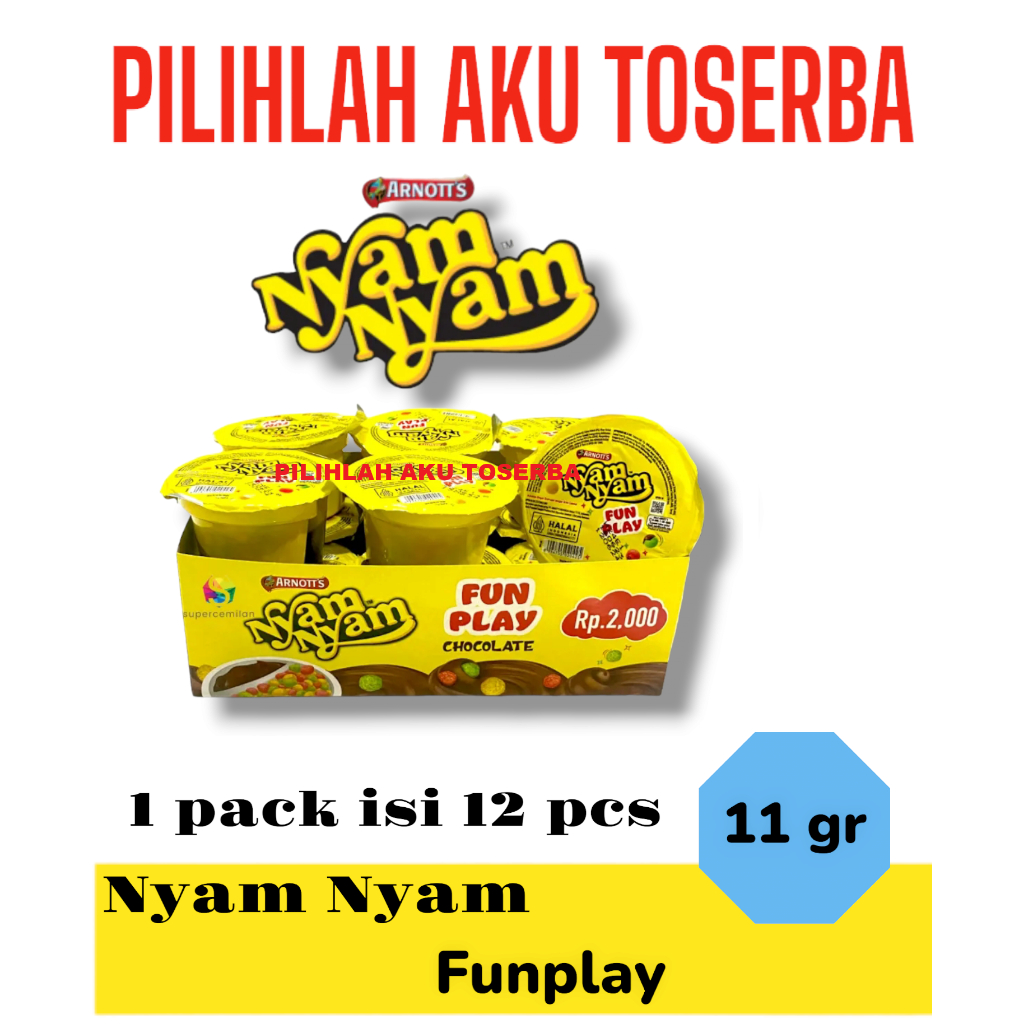 Jual Arnotts Nyam Nyam Fun Play Bubble Puff Chocolate Harga 1 Pack