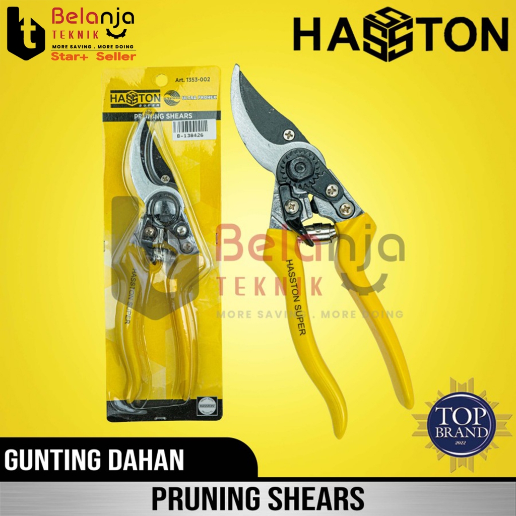 Jual Haston Gunting Dahan Ranting Tanaman Stek Bengkok Gagang Karet 8 ...