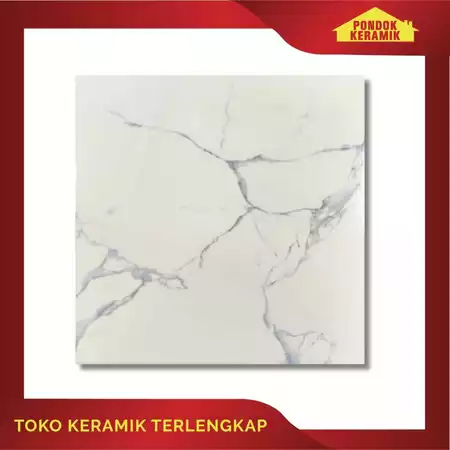 Keramik Lantai Avignon 50x50 Libya Blue / Keramik Motif Marble Carara