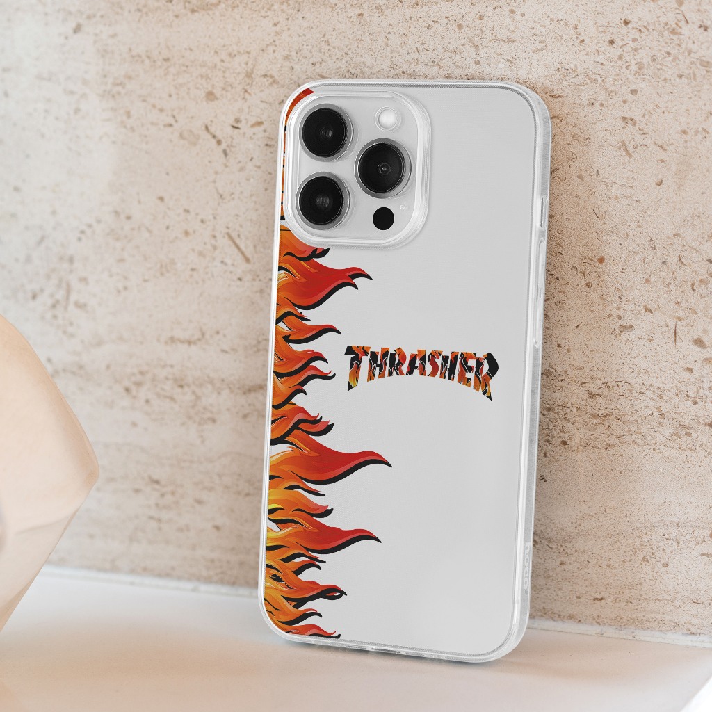 Jual Case Iphone X XS XR IP 11 7/8 Plus 7/8 Plus FIRE WALPAPER