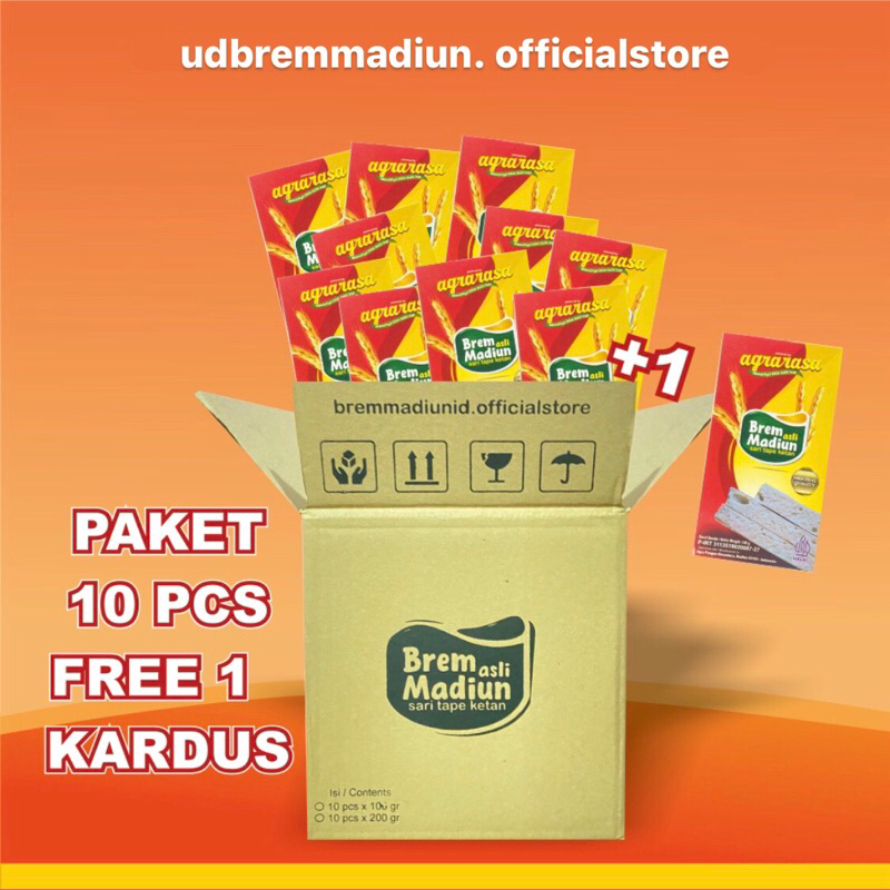 Jual PAKET BREM AGRARASA VARIAN ORIGINAL 100gr - 1 BOX ISI 10 FREE 1 ...
