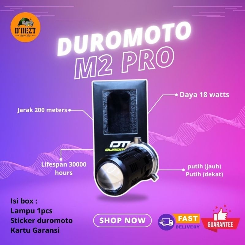 Jual Lampu Utama Led Lampu Headlamp Duromoto M Pro Universal H Soket H Shopee Indonesia