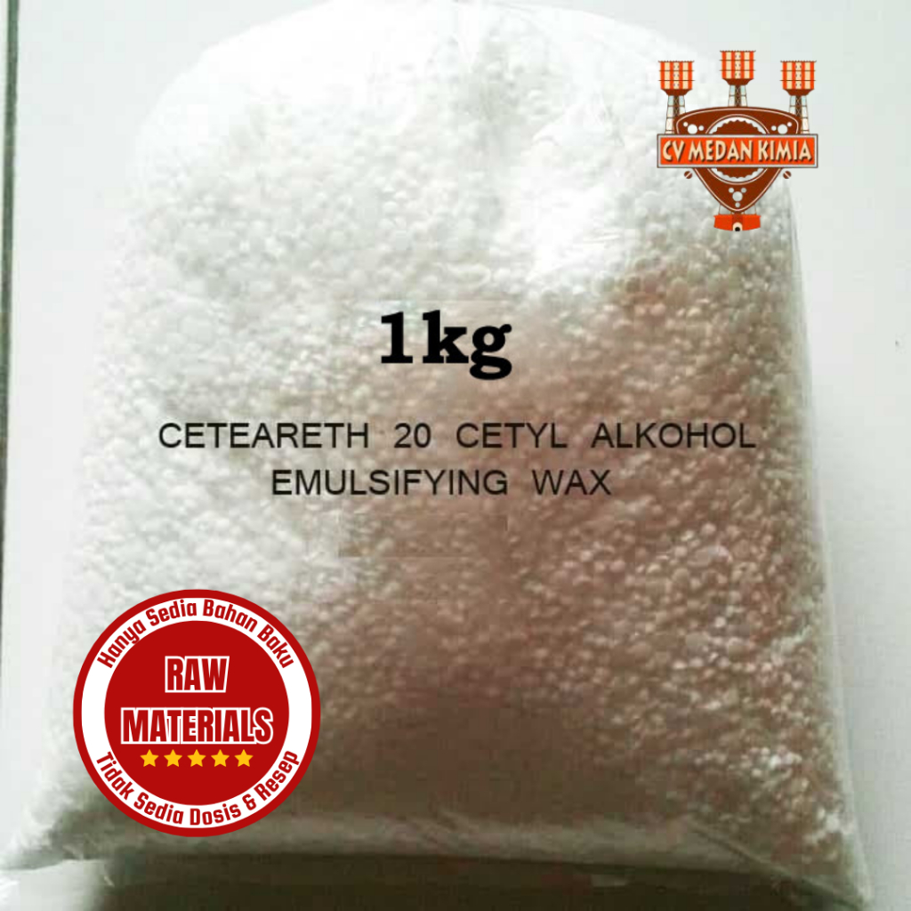 Jual Ceteareth 20 Cetearyl Alcohol / Silky Emulsifying Wax 1kg