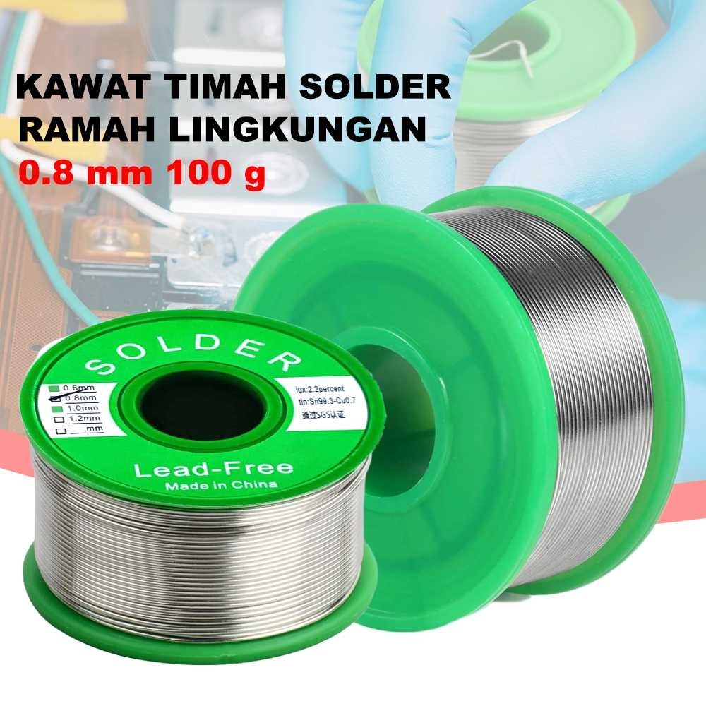 Jual Kawat Solder Timah Ramah Lingkungan High Purity Tin Wire 100g ...