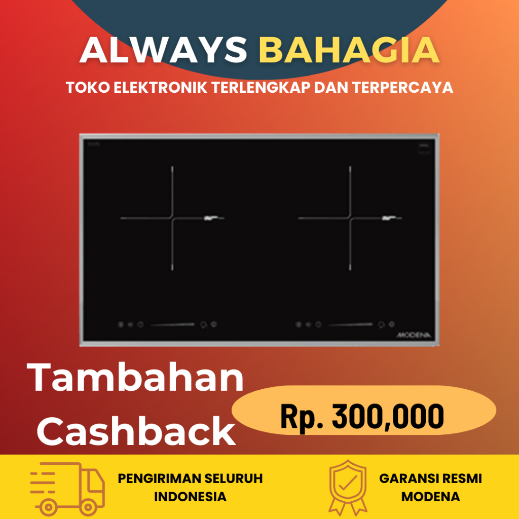 Jual Modena BI 1725 premium induction hob atau kompor induksi