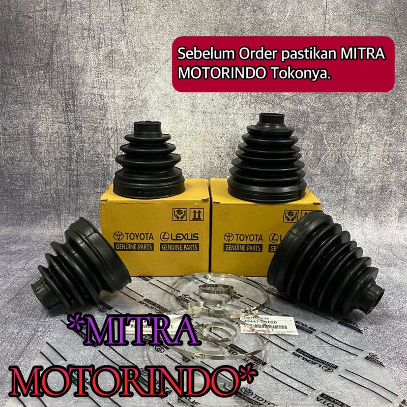 Jual Boot drive shaft depan/Karet as roda depan 1set luar/dalam 4pcs ...