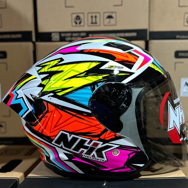 Jual HELM NHK R1 ELITE GP EDITION ALONZO 1 VISOR LIGHT SMOKE | Shopee ...