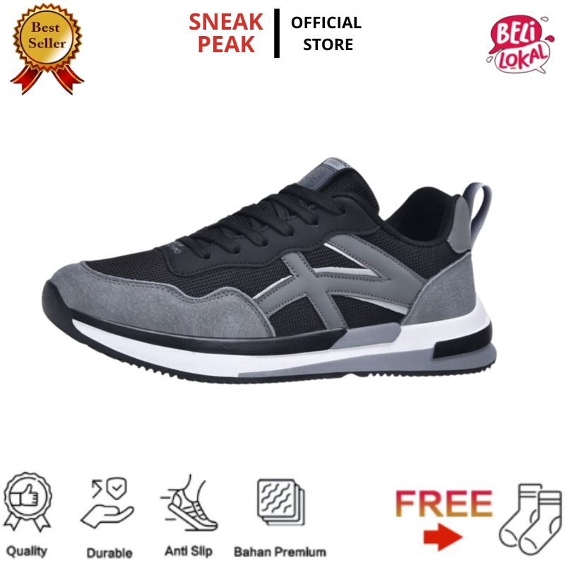 Jual Sepatu Sneaker Pria Premium - Bravo - Sneakpeak Store Sepatu Pria