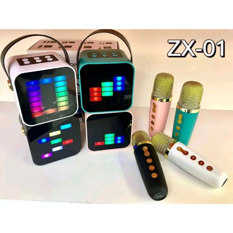 Jual Speaker Wireless ZX-01 ZX-03 Bonus 2 Mic Wireless bluetooth