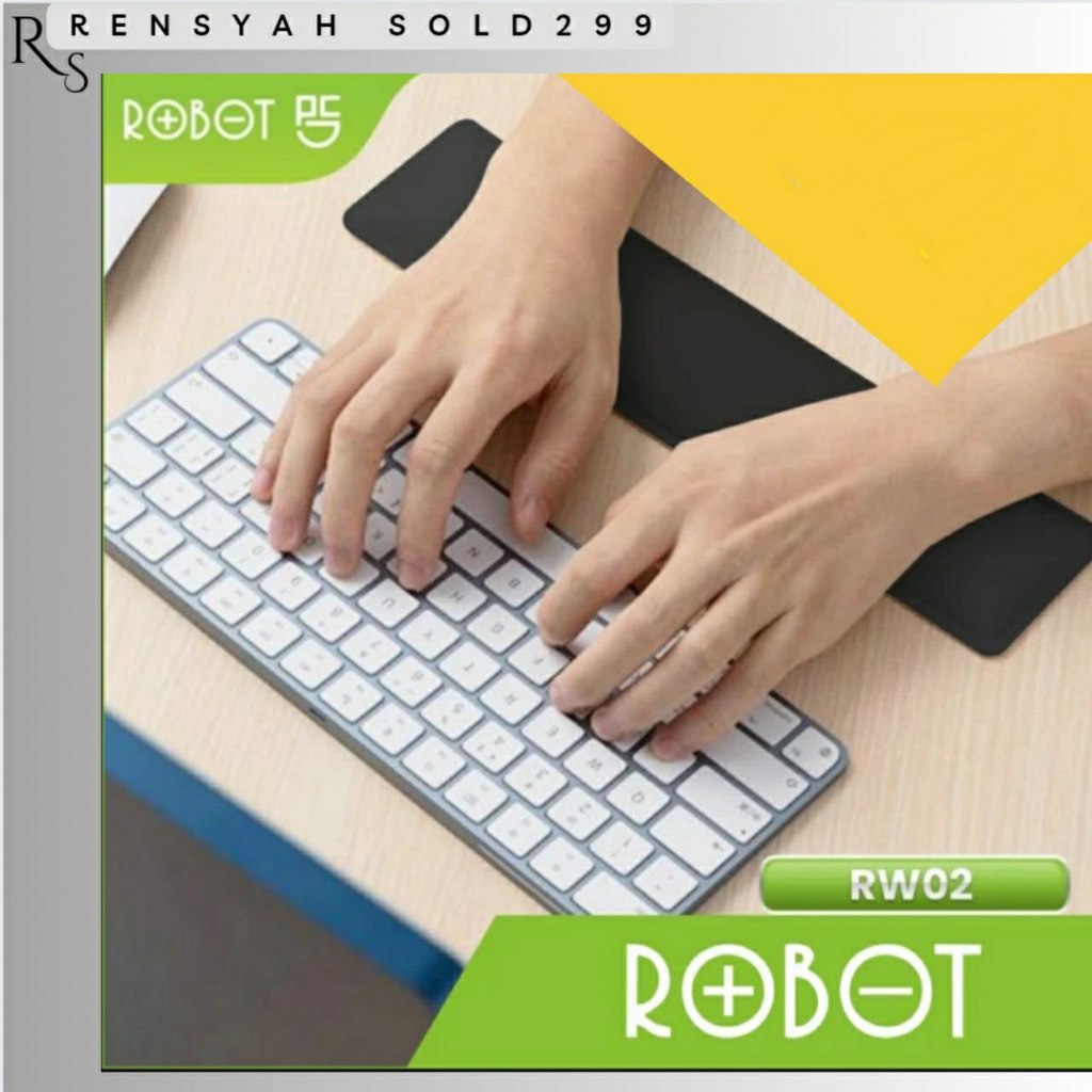 Jual Wrist rest Robot RW 02 - Memory Foam Keyboard Mouse Pad - Orange ...