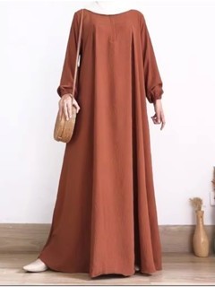 Jual Others Baju Gamis Wanita Manasik Haji Basic Abaya Bahan Cey ...