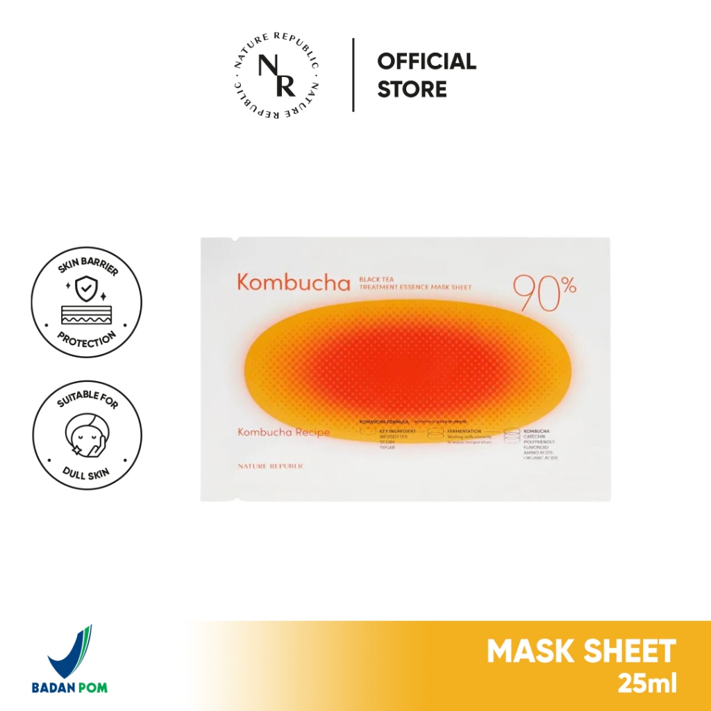 Jual NATURE REPUBLIC Kombucha Black Tea The First Essence Mask Sheet