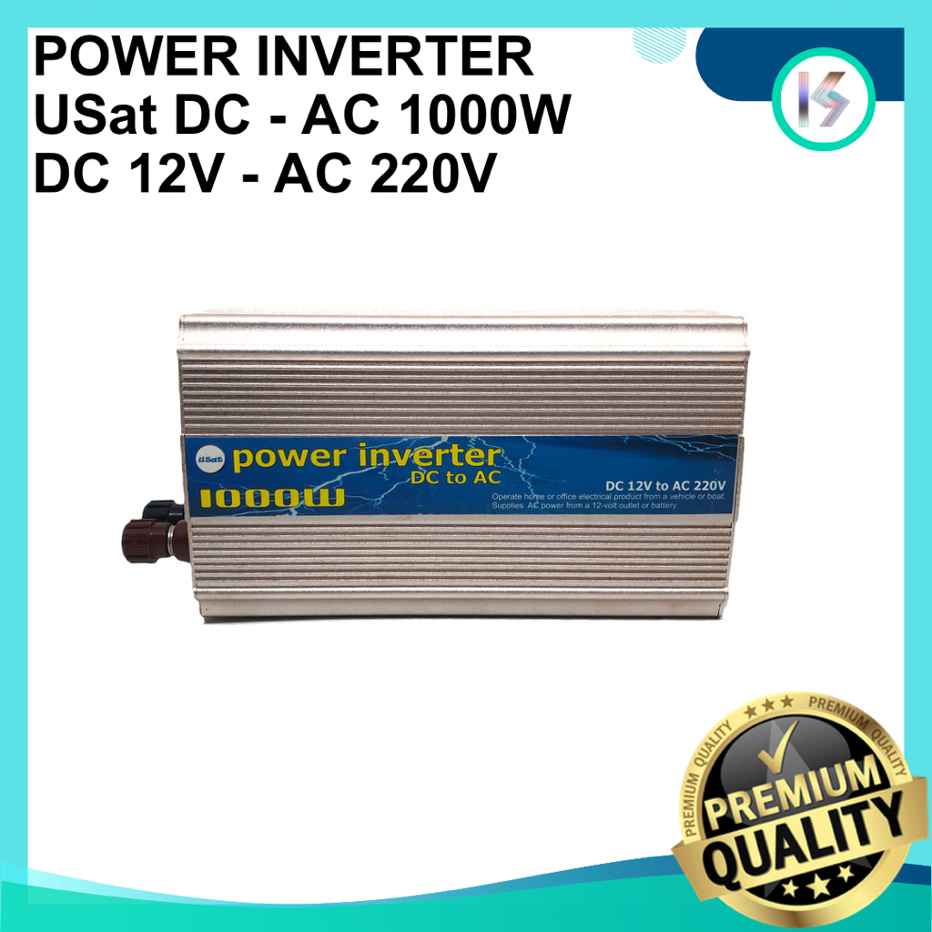 Jual Power Inverter USAT 1000 Watt DC 12V to AC 220V 1000w 12 Volt Alat ...