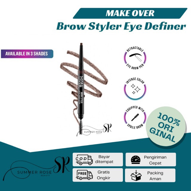 Jual BEST MAKE OVER Brow Styler Eye Definer 0.13 g - Pensil Alis ...