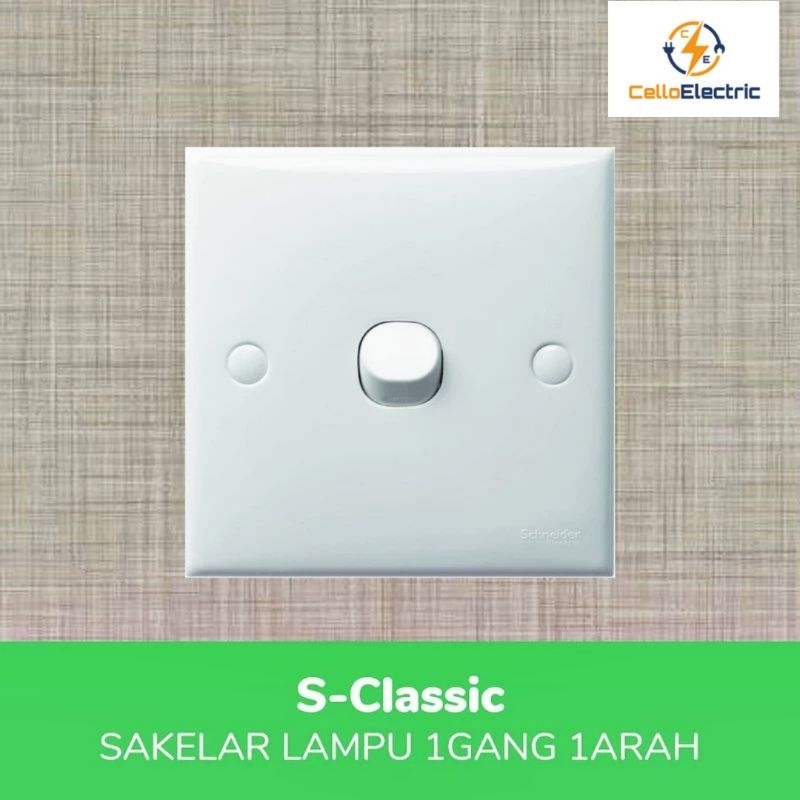 Jual Saklar Tunggal Schneider S Classic Saklar Engkel S Classic