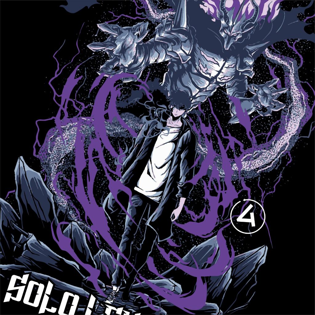 Jual Kaos Solo Leveling Sung Jinwoo & Ashborn | Cotton Combed 30s ...