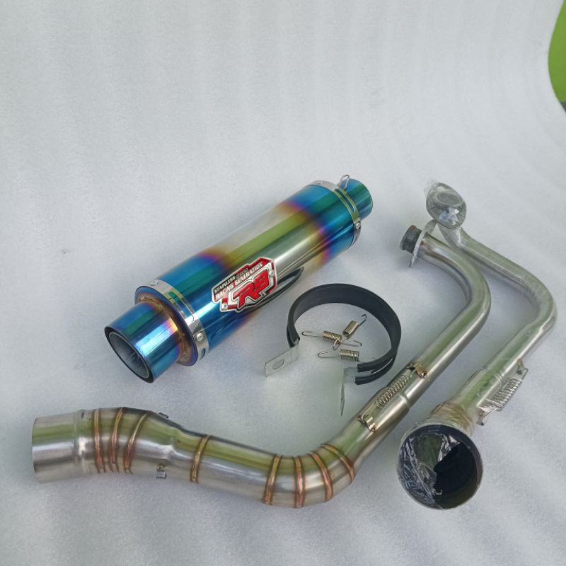 Jual Knalpot racing R9 mugelo motor matic beat vario mio pcx adv nmax ...