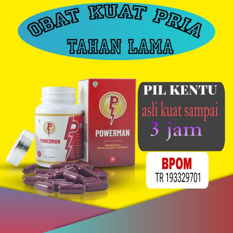 Jual Powerman Bpom Obat Kuat Pria Original100 Obat Tahan Lama Obat