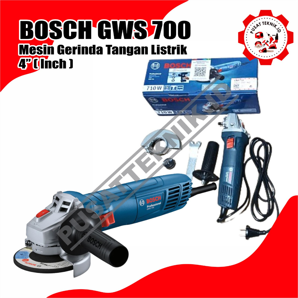 Jual BOSCH GWS 700 GERINDA TANGAN BOSCH GWS 700 4INCH ANGLE GRINDER ...