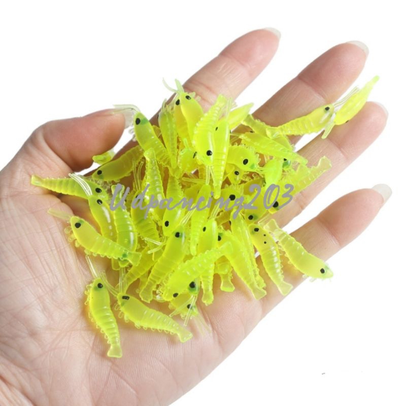 Jual Jual Satuan/Pcs Umpan Pancing Udang Kecil Tiruan, Soft Shrimp Lure ...