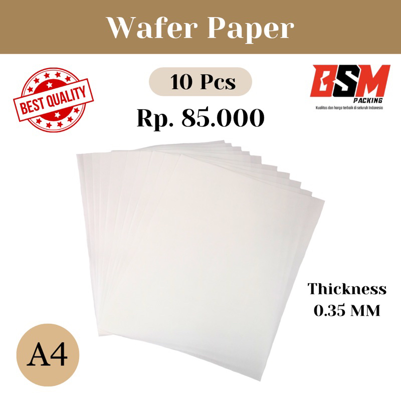 Jual EDIBLE WAFER PAPER KERTAS WAFER EDIBLE ICING PAPER EDIBLE PRINT