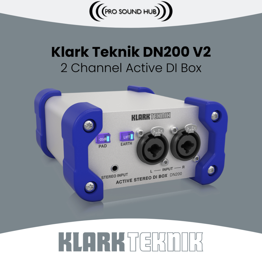 Jual Klark Teknik DN200 DN200 Active Stereo DI Box Direct Aktif 2