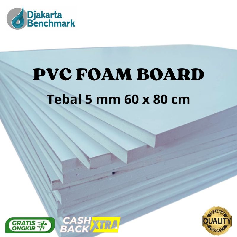 Jual PVC BOARD/PVC FOAMBOARD 5MM 60 X 80 CM Shopee Indonesia