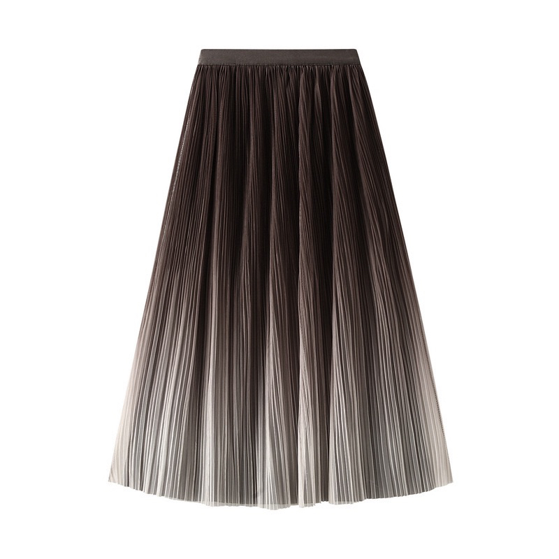 Jual [ Premium Series ] Gradient Tutu Pleated Korean Midi Skirt ( Rok ...