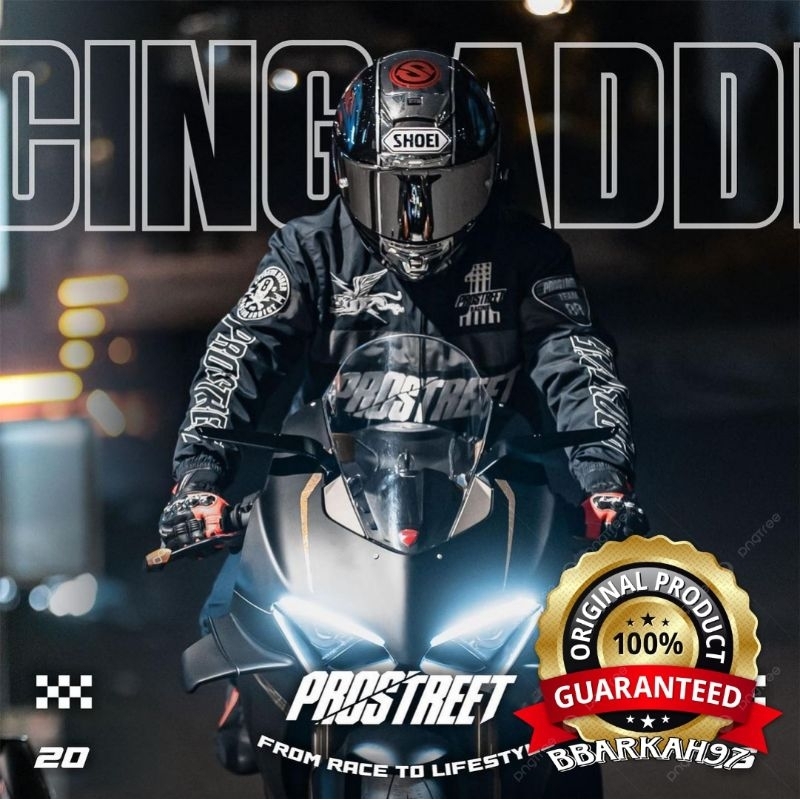 Jual JAKET PROSTREET RACING ADDICT BLACK ORIGINAL RIDING JACKET ...