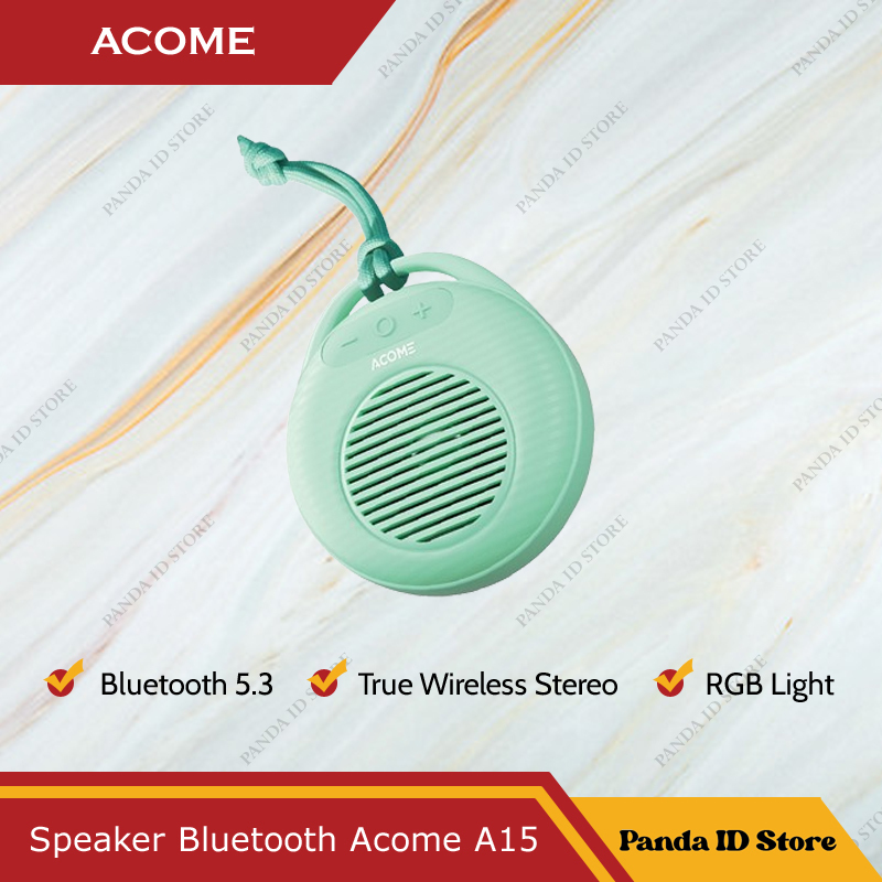Jual Speaker Bluetooth 5.3 Acome A15 Mini 3W TWS RGB Ultra Bass ...