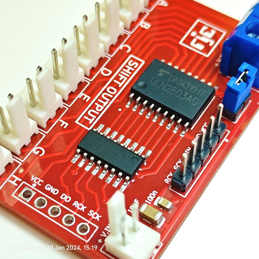 Jual Module Shift Register 8 CH+ Output Multiplexer 74HC595 +Driver ...
