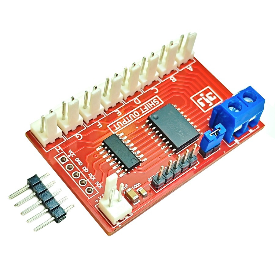 Jual Module Shift Register 8 CH+ Output Multiplexer 74HC595 +Driver ...