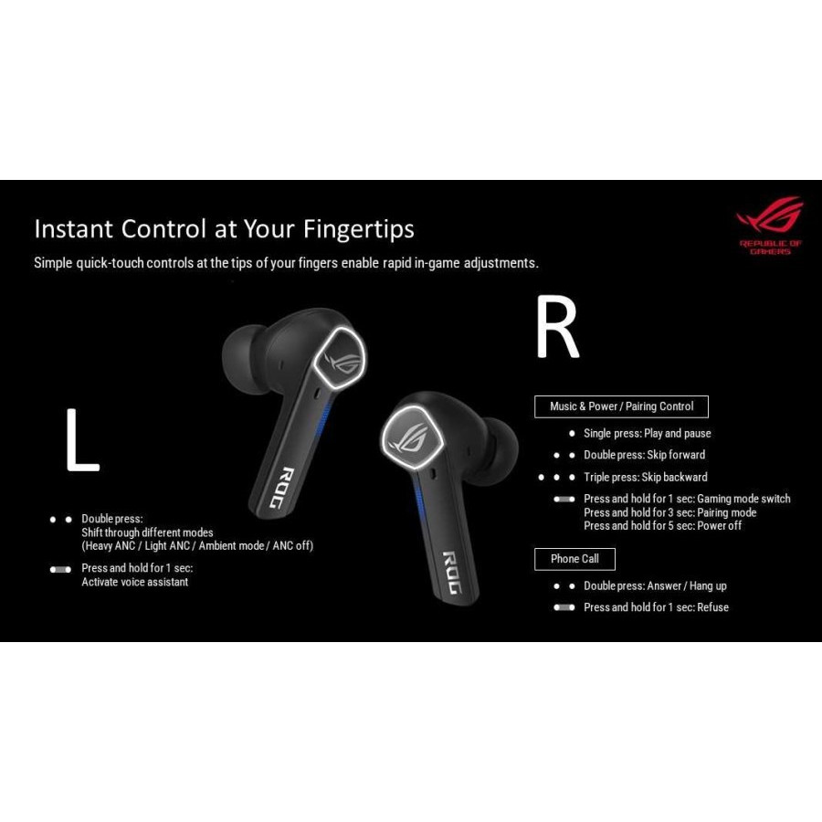 Jual Asus ROG Cetra True Wireless TWS Gaming Earphone | Shopee Indonesia