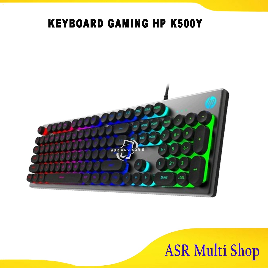 Jual Keyboard Gaming HP K500Y RGB Membrane (Rubber Dump) Keyboard
