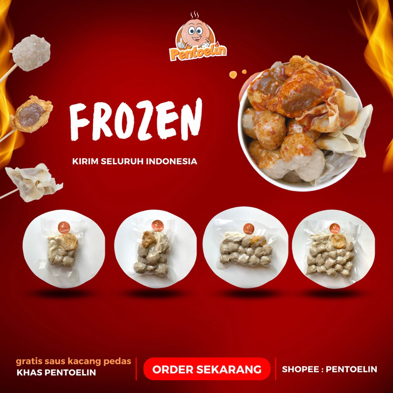 Jual PRE ORDER COD‼️ Pentoelin official - Pentol daging sapi mix ayam ...