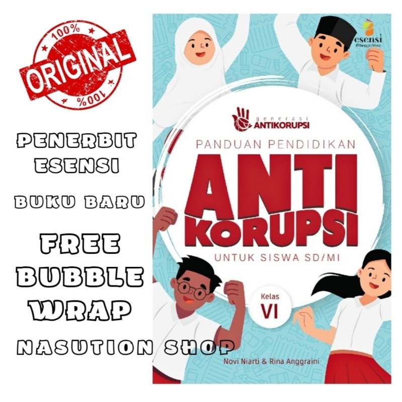 Jual BUKU PANDUAN PENDIDIKAN ANTI KORUPSI KELAS 1 2 3 4 5 6 SD/MI ...