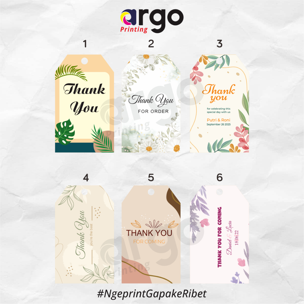 Jual ARGO PRINTING - Cetak Label Hang Tag Hangtag Price Tag Tag Harga ...
