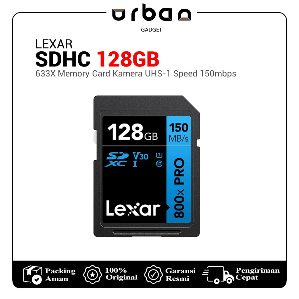 Jual Memory Lexar SDXC 128GB Professional UHS-I SDHC Memory Card Kamera ...