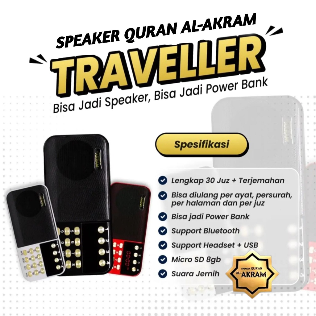 Jual Al-Akram - Speaker Al Quran 30 Juz Premium Konten Terbaru ...