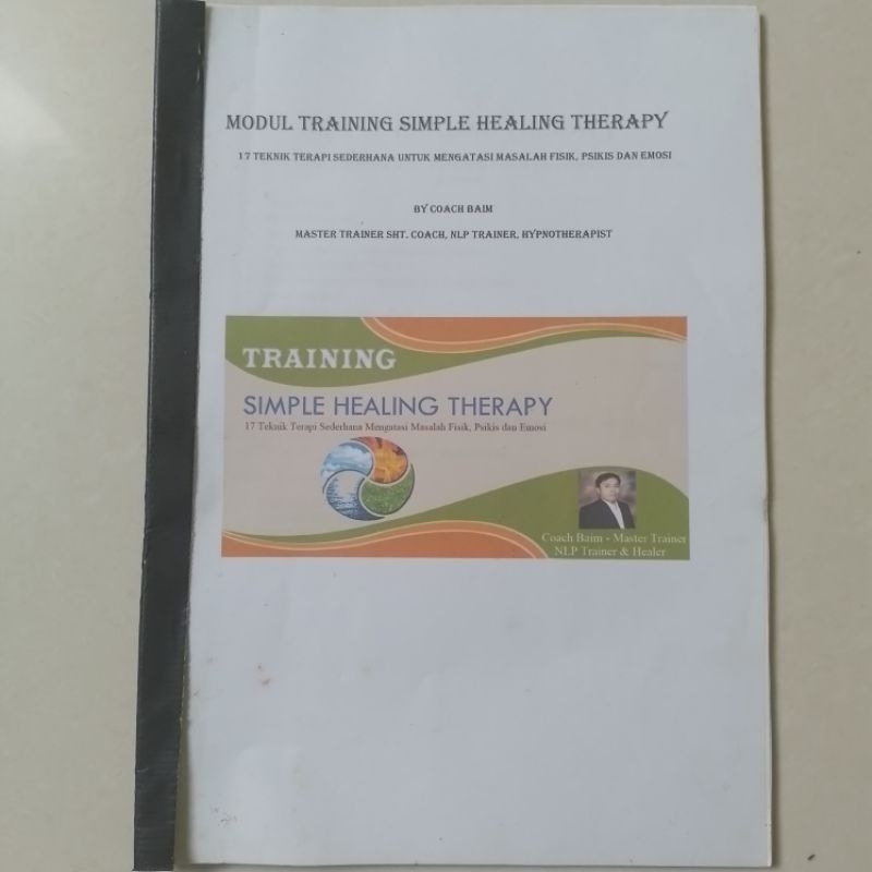 Jual Buku Modul Simple Healing Therapy 17 Teknik Terapi Sederhana untuk ...
