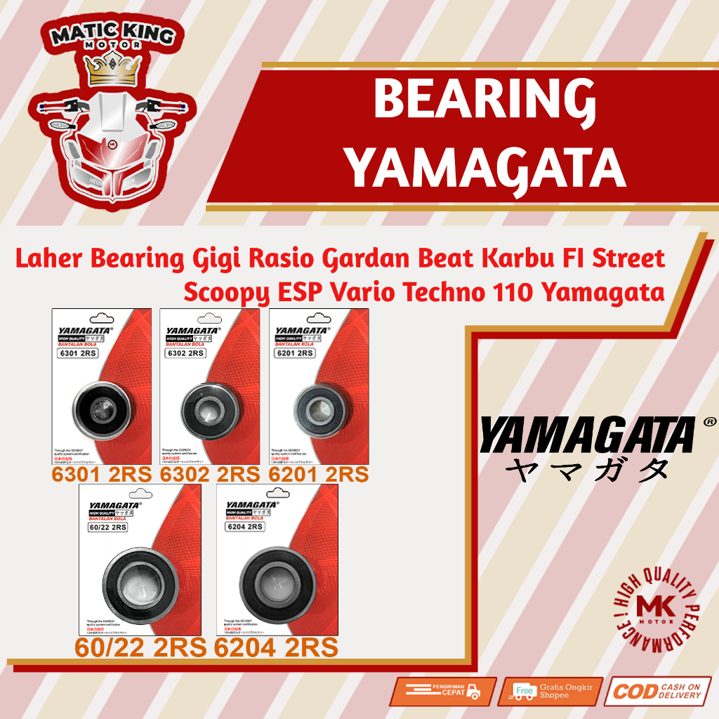 Jual Paket Bearing Laher Lahar Gigi Rasio Gardan Vario Beat Genio ...