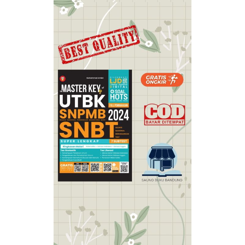 Jual BUKU THE MASTER KEY OF UTBK SNPMB SNBT 2024 | Shopee Indonesia