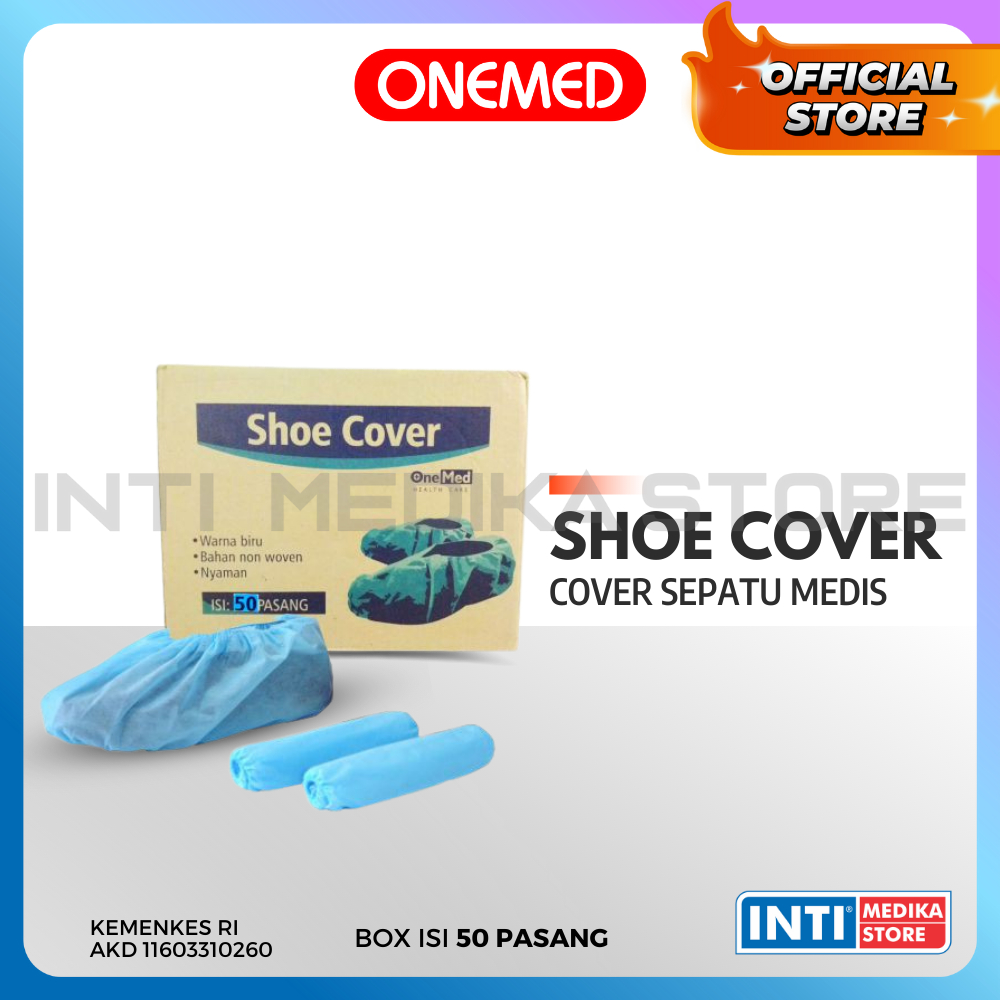 Jual ONEMED Shoe Cover Non Woven / Cover Sepatu / Shoes Cover Medis