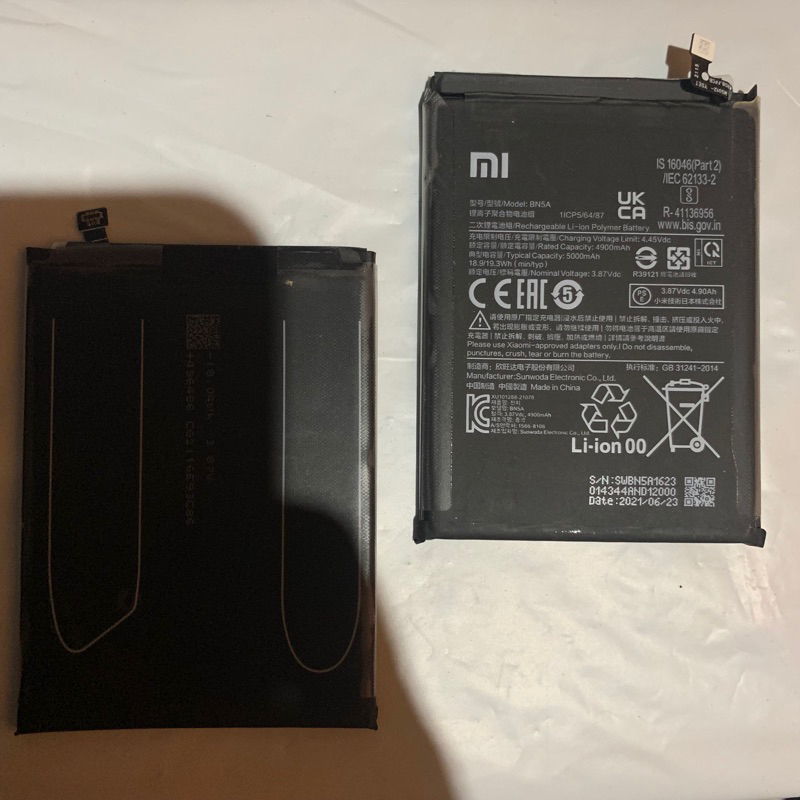 Jual Baterai Batu Batray Bn5a Xiaomi Redmi 10 Note 10 5g Poco M3 Pro 5g Original Copotan 8706