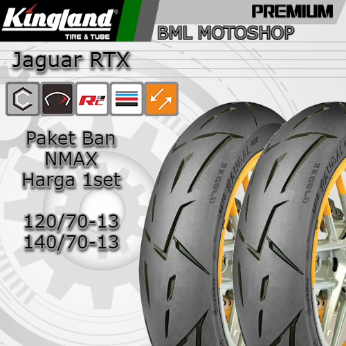 Jual Paket Ban NMAX 120/70-13 dan 140/70-13 Kingland RTX 5 Soft ...