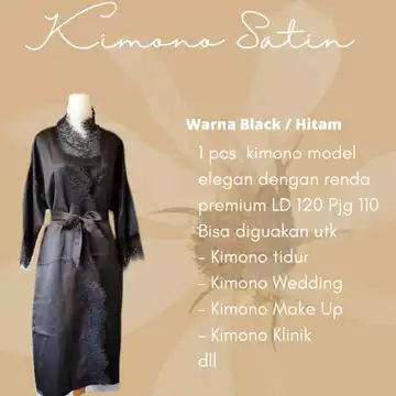 Kimono Satin Velvet Bride Wedding Pengantin Elegan