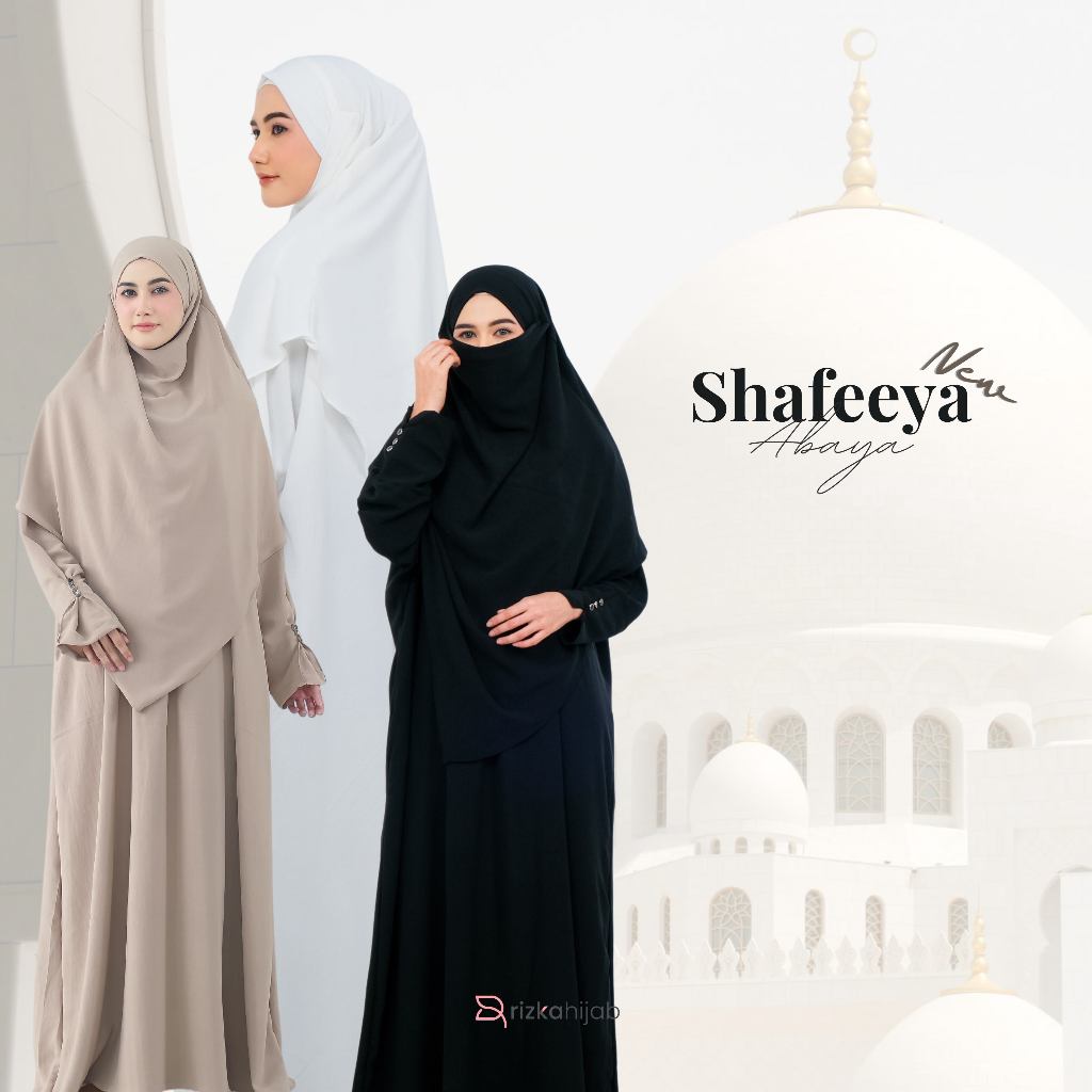 Jual RIZKA HIJAB New Shafeeya Abaya Set French Khimar Gamis Syar'i ...