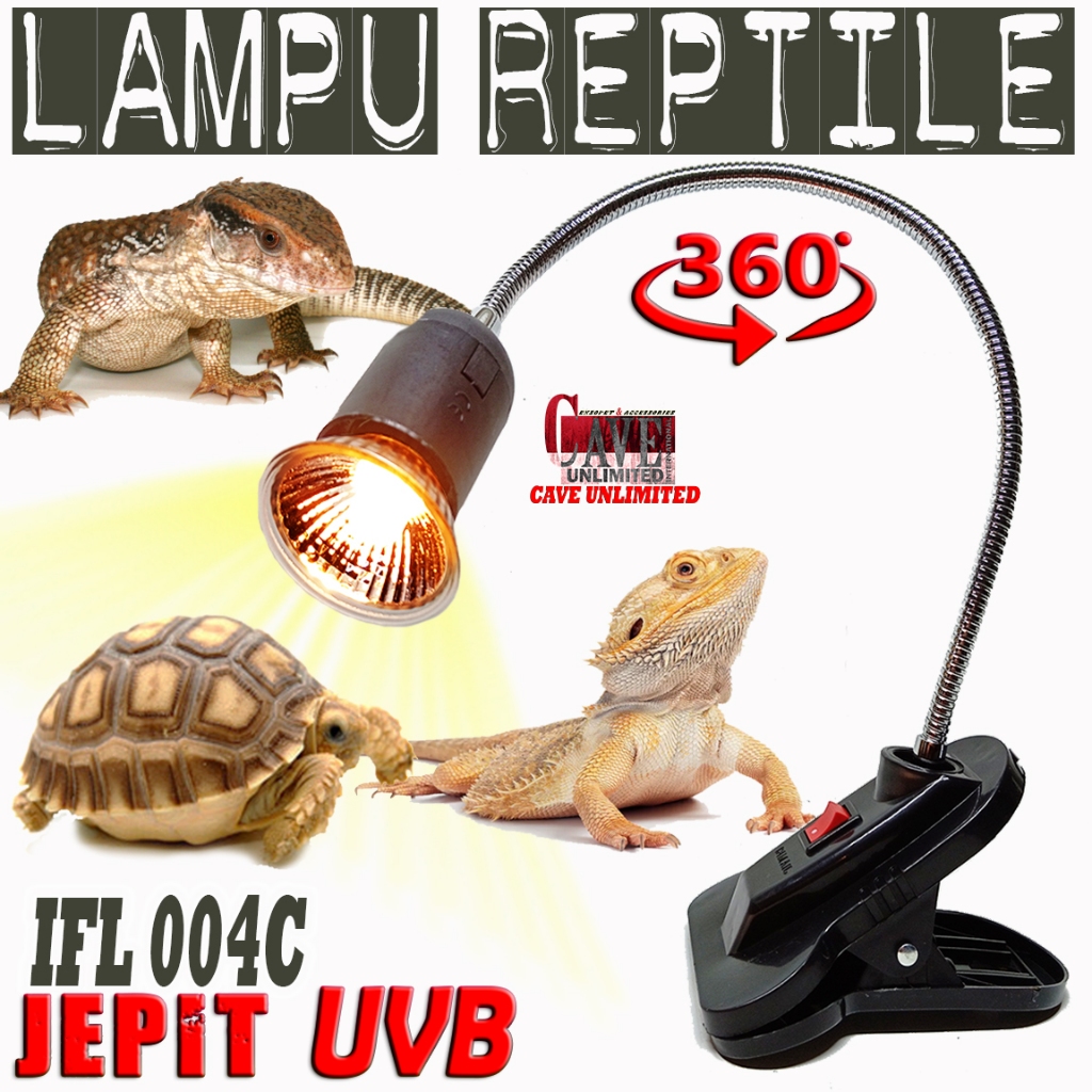 Jual IFL004C LAMPU UVB UVA FITING JEPIT FLEKSIBEL SEPAKET